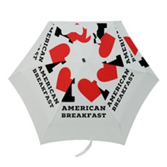 I Love American Breakfast Mini Folding Umbrellas by ilovewhateva