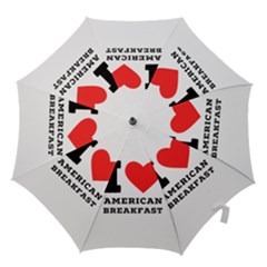 I Love American Breakfast Hook Handle Umbrellas (medium) by ilovewhateva