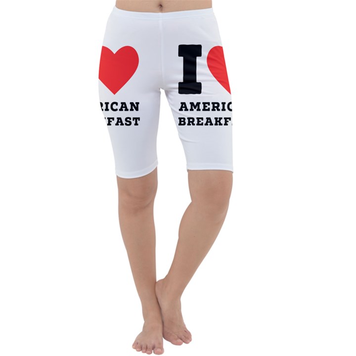 I love American breakfast Cropped Leggings 