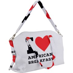 I Love American Breakfast Canvas Crossbody Bag by ilovewhateva