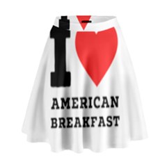 I Love American Breakfast High Waist Skirt by ilovewhateva