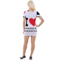 I love American breakfast Short Sleeve Asymmetric Mini Dress View2