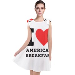 I Love American Breakfast Tie Up Tunic Dress by ilovewhateva