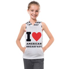 I Love American Breakfast Kids  Sleeveless Hoodie by ilovewhateva