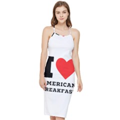 I Love American Breakfast Bodycon Cross Back Summer Dress by ilovewhateva