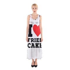 I Love Fried Cake  Sleeveless Maxi Dress by ilovewhateva