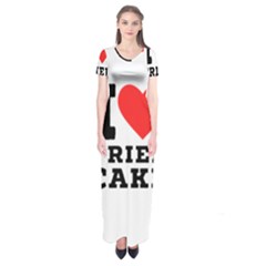 I Love Fried Cake  Short Sleeve Maxi Dress by ilovewhateva