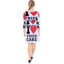 I love fried cake  Quarter Sleeve Front Wrap Dress View2