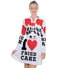 I Love Fried Cake  Long Sleeve Panel Dress by ilovewhateva