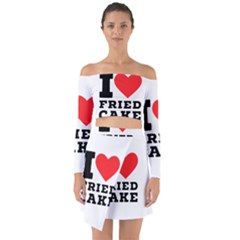 I Love Fried Cake  Off Shoulder Top With Skirt Set by ilovewhateva