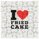 I love fried cake  Wooden Puzzle Square View1