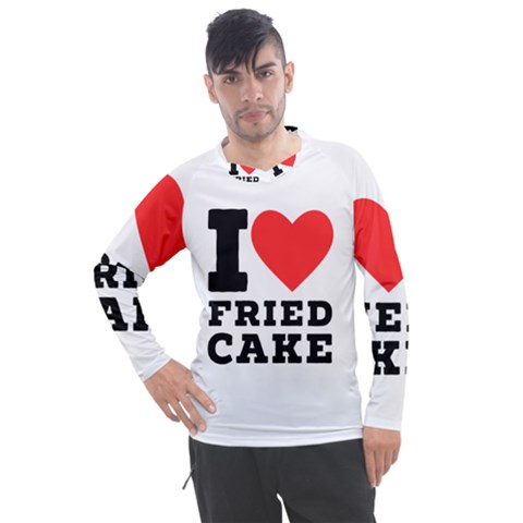 I Love Fried Cake  Men s Pique Long Sleeve Tee by ilovewhateva