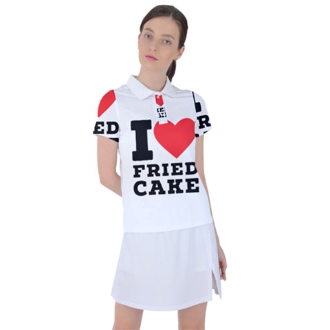 I Love Fried Cake  Women s Polo Tee by ilovewhateva