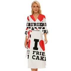 I Love Fried Cake  Midsummer Wrap Dress by ilovewhateva