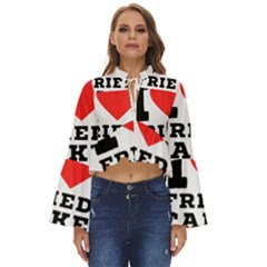 I Love Fried Cake  Boho Long Bell Sleeve Top by ilovewhateva