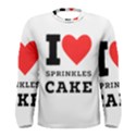 I love sprinkles cake Men s Long Sleeve Tee View1