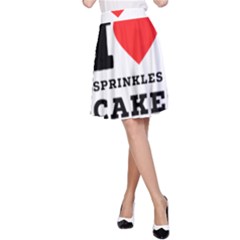 I Love Sprinkles Cake A-line Skirt by ilovewhateva