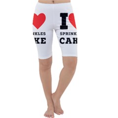 I Love Sprinkles Cake Cropped Leggings  by ilovewhateva