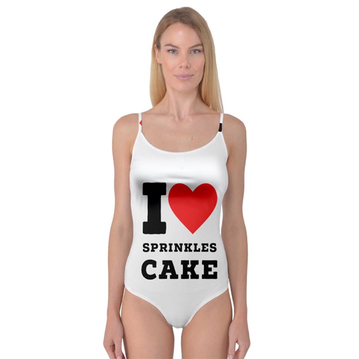 I love sprinkles cake Camisole Leotard 