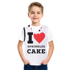 I Love Sprinkles Cake Kids  Basketball Tank Top by ilovewhateva