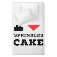 I Love Sprinkles Cake Duvet Cover Double Side (single Size) by ilovewhateva