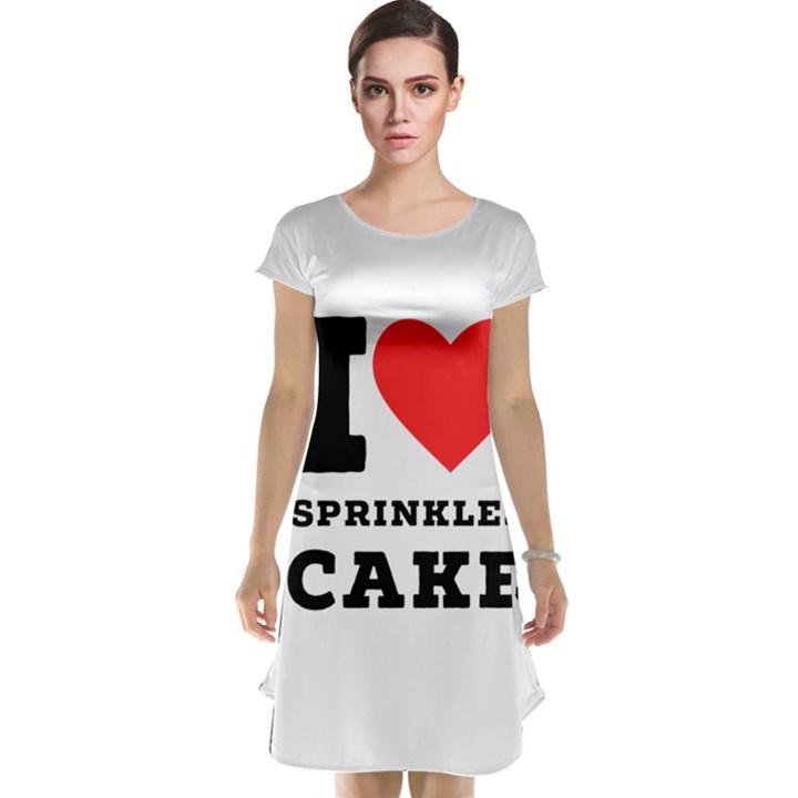 I love sprinkles cake Cap Sleeve Nightdress