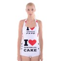 I love sprinkles cake Boyleg Halter Swimsuit  View1