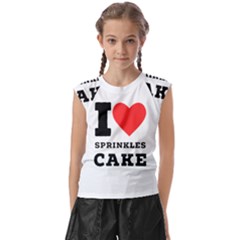 I Love Sprinkles Cake Kids  Raglan Cap Sleeve Tee by ilovewhateva