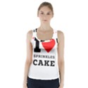 I love sprinkles cake Racer Back Sports Top View1