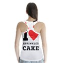 I love sprinkles cake Racer Back Sports Top View2