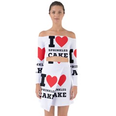 I Love Sprinkles Cake Off Shoulder Top With Skirt Set by ilovewhateva