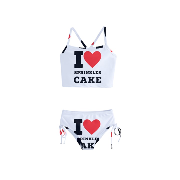 I love sprinkles cake Girls  Tankini Swimsuit