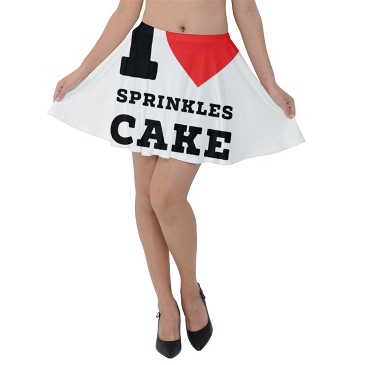 I love sprinkles cake Velvet Skater Skirt