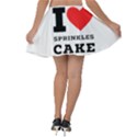 I love sprinkles cake Velvet Skater Skirt View2