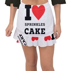 I Love Sprinkles Cake Fishtail Mini Chiffon Skirt by ilovewhateva