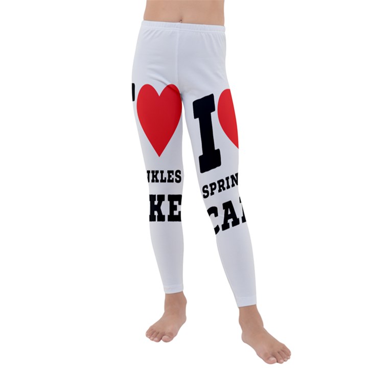 I love sprinkles cake Kids  Lightweight Velour Leggings