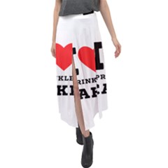 I Love Sprinkles Cake Velour Split Maxi Skirt by ilovewhateva