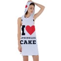 I love sprinkles cake Racer Back Hoodie Dress View1