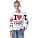 I love sprinkles cake Kids  Long Sleeve Tee with Frill  View1