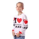 I love sprinkles cake Kids  Long Sleeve Tee with Frill  View2