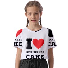 I Love Sprinkles Cake Kids  Basic Tee by ilovewhateva