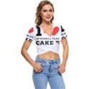 I love sprinkles cake Short Sleeve Foldover Tee View1