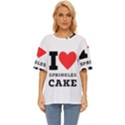 I love sprinkles cake Oversized Basic Tee View1