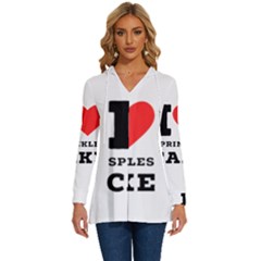 I Love Sprinkles Cake Long Sleeve Drawstring Hooded Top by ilovewhateva