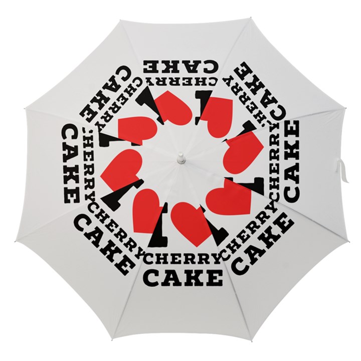 I love cherry cake Straight Umbrellas