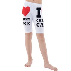 I Love Cherry Cake Kids  Mid Length Swim Shorts by ilovewhateva