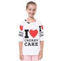 I love cherry cake Kids  Quarter Sleeve Raglan Tee View1