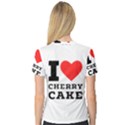 I love cherry cake V-Neck Sport Mesh Tee View2