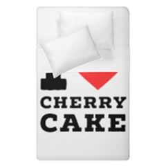 I Love Cherry Cake Duvet Cover Double Side (single Size) by ilovewhateva