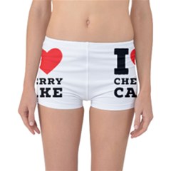 I Love Cherry Cake Reversible Boyleg Bikini Bottoms by ilovewhateva